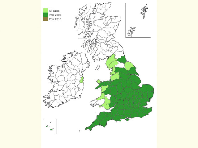  Distribution map Copyright Martin Evans 