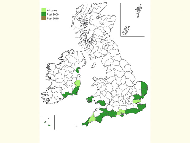  Distribution map Copyright Martin Evans 