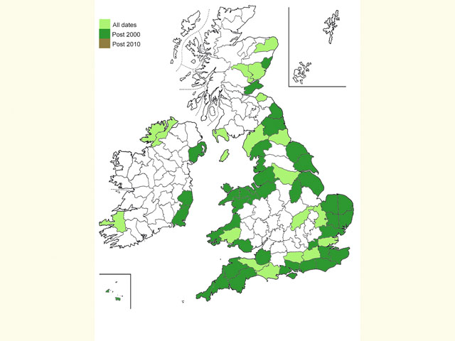  Distribution map Copyright Martin Evans 