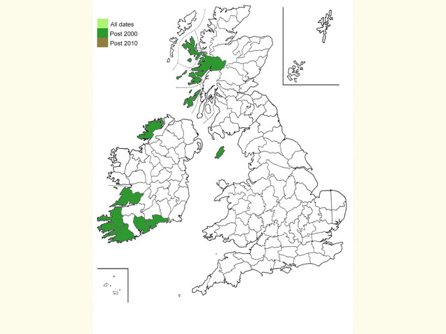  Distribution map Copyright Martin Evans 