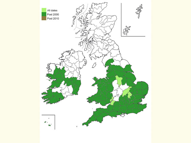  Distribution map Copyright Martin Evans 