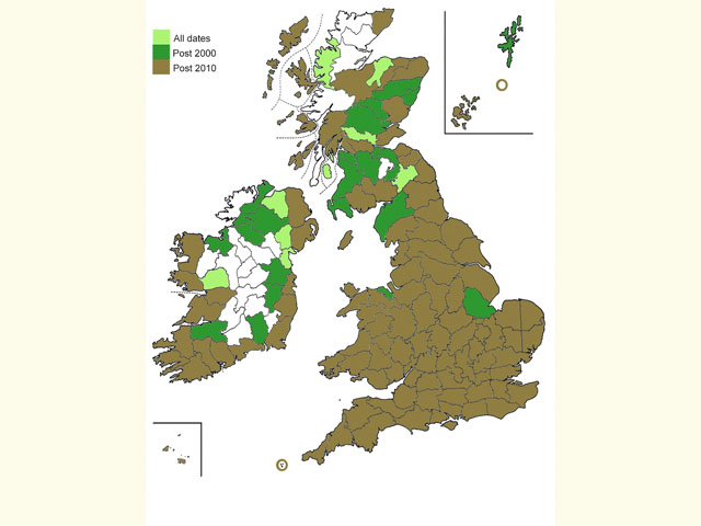  Distribution map Copyright Martin Evans 