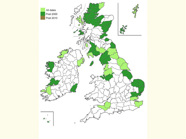  Distribution map Copyright Martin Evans 