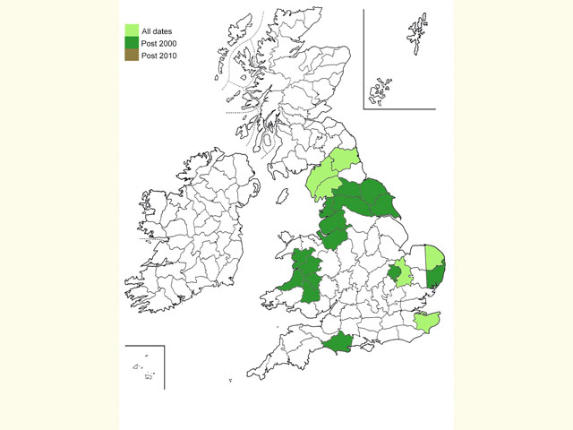  Distribution map Copyright Martin Evans 