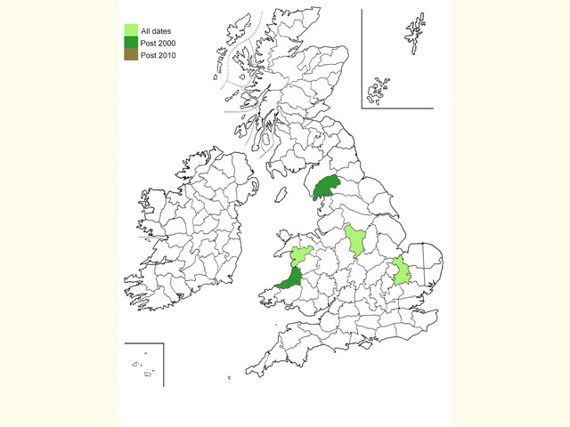  Distribution map Copyright Martin Evans 