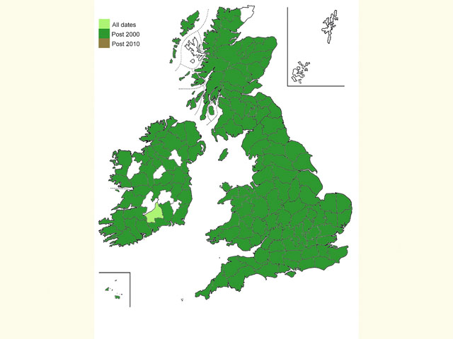  Distribution map Copyright Martin Evans 