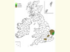  Distribution map Copyright Martin Evans 